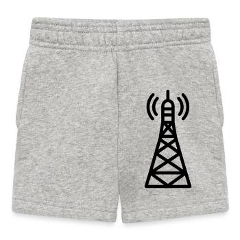 tour radio - Short Bébé - gris chiné - Devant