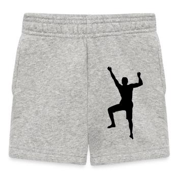 Grimper Power Man – Défi Bloc - Short Bébé - gris chiné - Devant