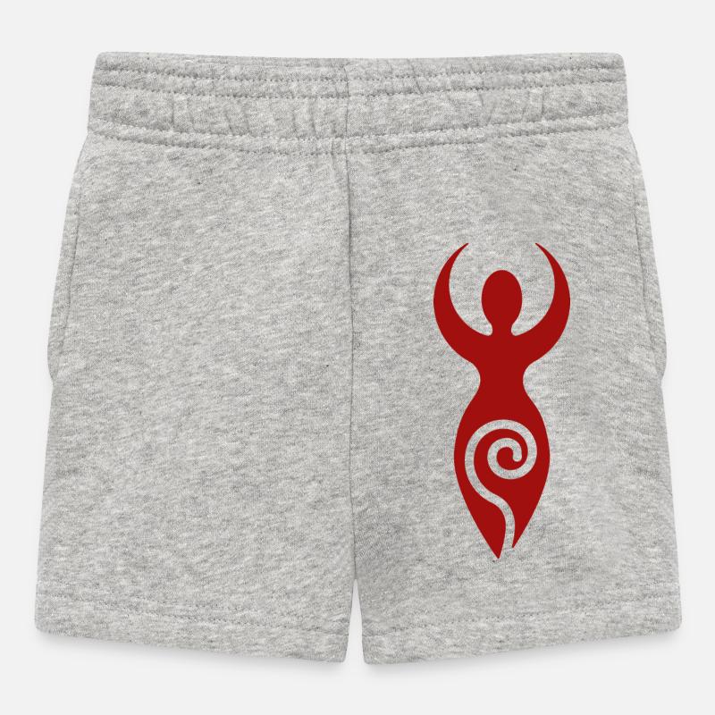 Déesse - Short Bébé - gris chiné