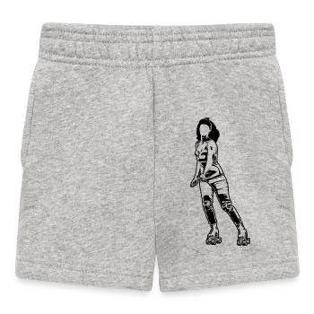 Patinage à roulettes Femme - Short Bébé - gris chiné - Devant