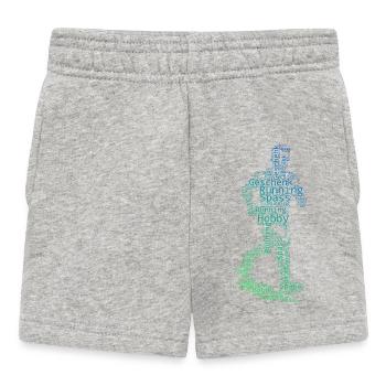 En résumé : Courir - Short Bébé - gris chiné - Devant