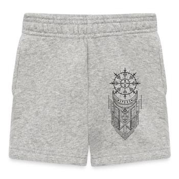 Vegvisir Runes Compass - Vikings Celtes germanique - Short Bébé - gris chiné - Devant