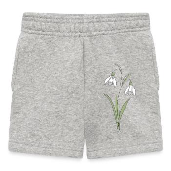 Illustration d’illustration de lignes de perce-neige - Short Bébé - gris chiné - Devant