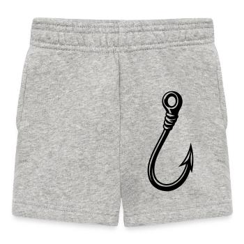 Angelhaken Symbol - Baby Shorts - Grau meliert - Vorne