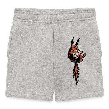 Eichhörnchen - Baby Shorts - Grau meliert - Vorne