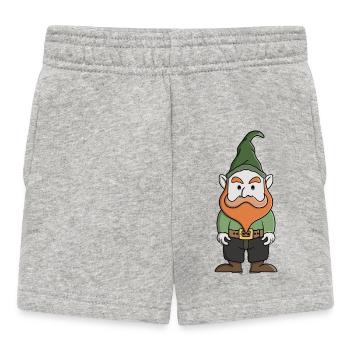 Gnome porte-bonheur - Short Bébé - gris chiné - Devant