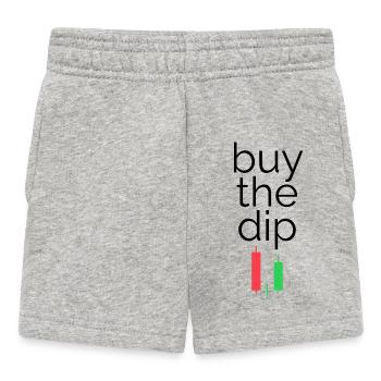 Buy the dip - Für alle Finance Bros - Baby Shorts - Grau meliert - Vorne