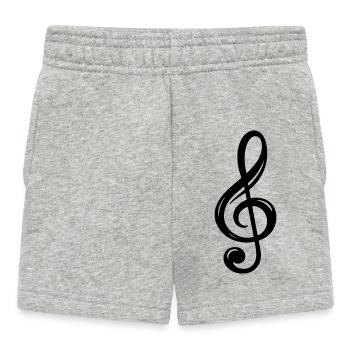 Symbole clé - Short Bébé - gris chiné - Devant