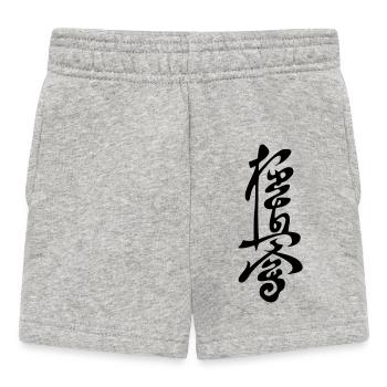 Vecteur signe Kyokushinkai - Short Bébé - gris chiné - Devant