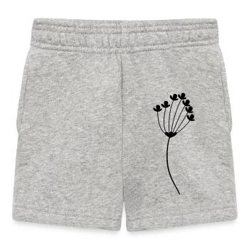 Blume - Baby Shorts - Grau meliert - Vorne