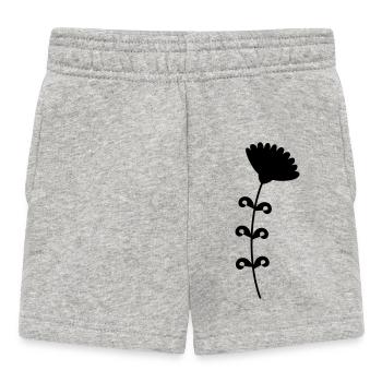 Blume - Baby Shorts - Grau meliert - Vorne