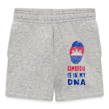 Le Cambodge est dans mon design d’ADN / idée de cadeau - Short Bébé - gris chiné - Devant