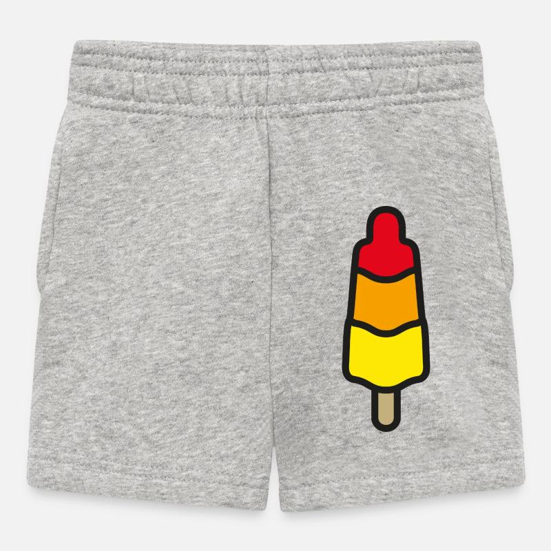 Like a rocket!! - Baby Shorts - heather grey