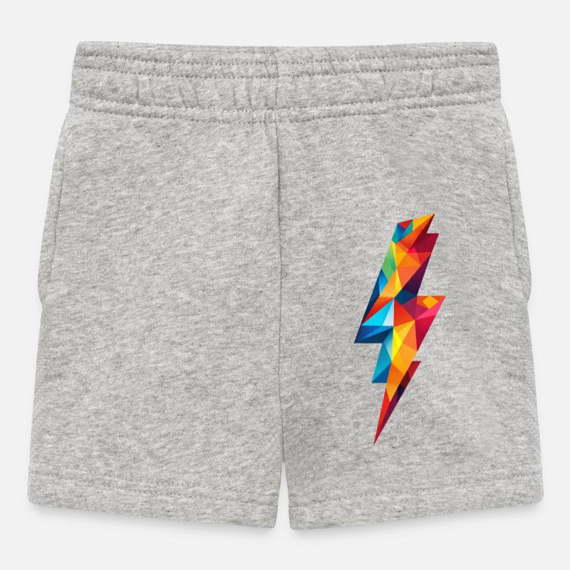 Flash Couleurs  - Short Bébé - gris chiné