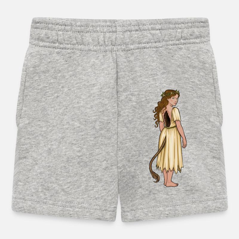 Waldhirsch - Baby Shorts - Grau meliert