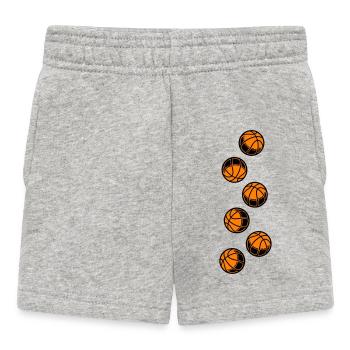 Basketball Icon - Baby Shorts - heather grey - Front