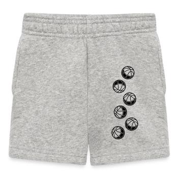 Basketball Icon - Baby Shorts - heather grey - Front