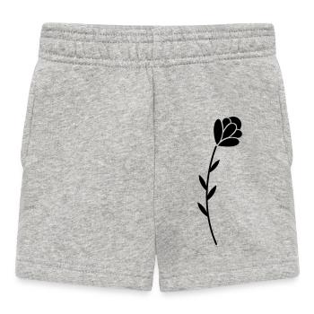 Blume - Baby Shorts - Grau meliert - Vorne