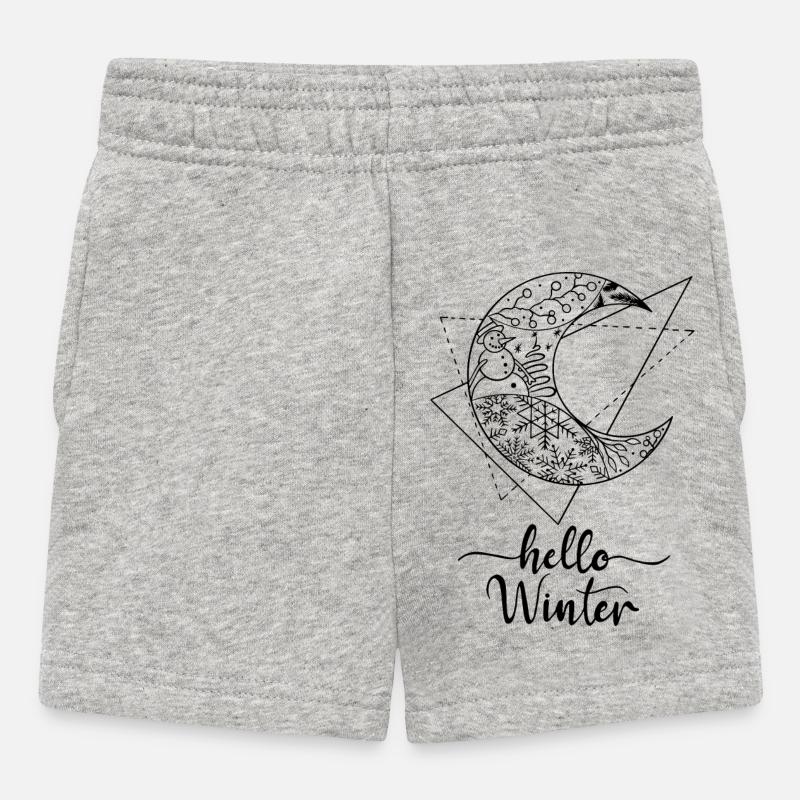 Hello Winter - Short Bébé - gris chiné