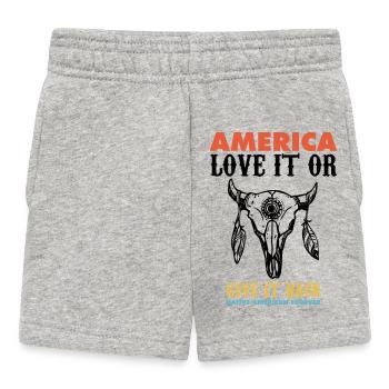 american native, deadly day, apache - Baby Shorts - Grau meliert - Vorne