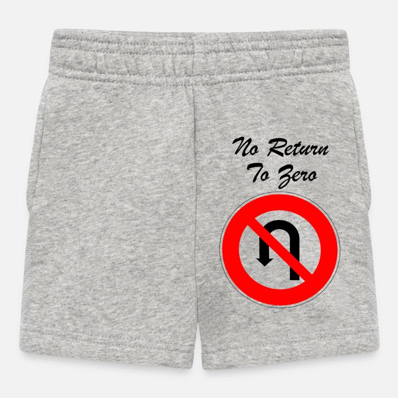 No Return To Zero - Short Bébé - gris chiné