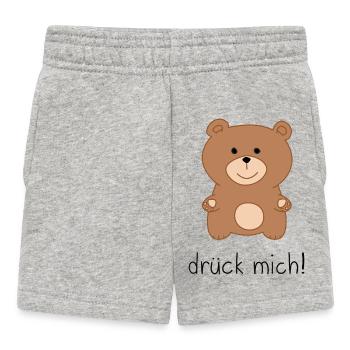 drueck mich - Baby Shorts - Grau meliert - Vorne