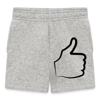 Daumen hoch thumb - Baby Shorts - Grau meliert - Vorne