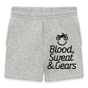 Blood sweat & gears - Motocross - Motorcycle - Baby Shorts - Grau meliert - Vorne