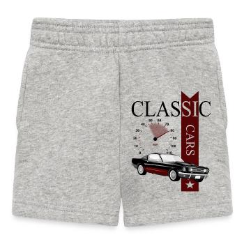 Automobile Classic Cars - Baby Shorts - heather grey - Front