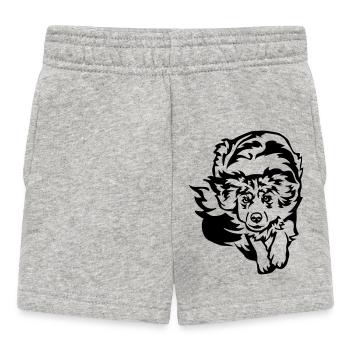 Berger australien - Short Bébé - gris chiné - Devant