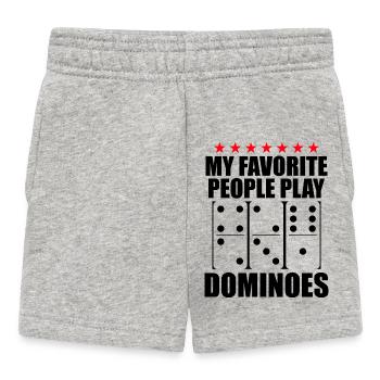 Domino Design - Baby Shorts - Grau meliert - Vorne