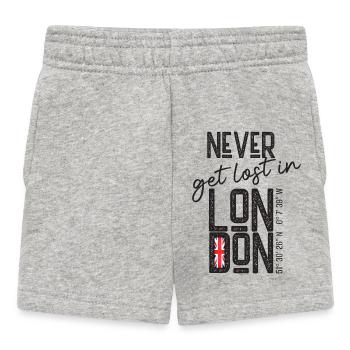 Ne vous perdez jamais à Londres - Short Bébé - gris chiné - Devant