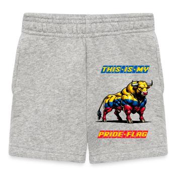 This is my pride flag Colombia - Baby Shorts - heather grey - Front