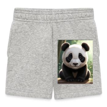 Conception Panda - Short Bébé - gris chiné - Devant