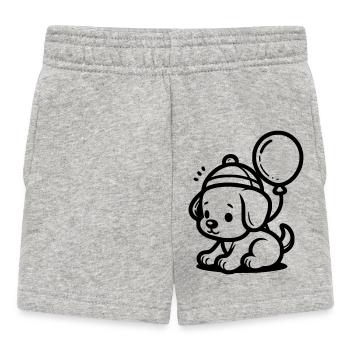 Puppy - Baby Shorts - heather grey - Front
