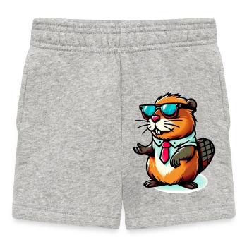 Castor - Short Bébé - gris chiné - Devant