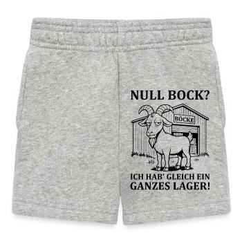 Null Bock – Ausdruck von Gleichgültigkeit - Baby Shorts - Grau meliert - Vorne