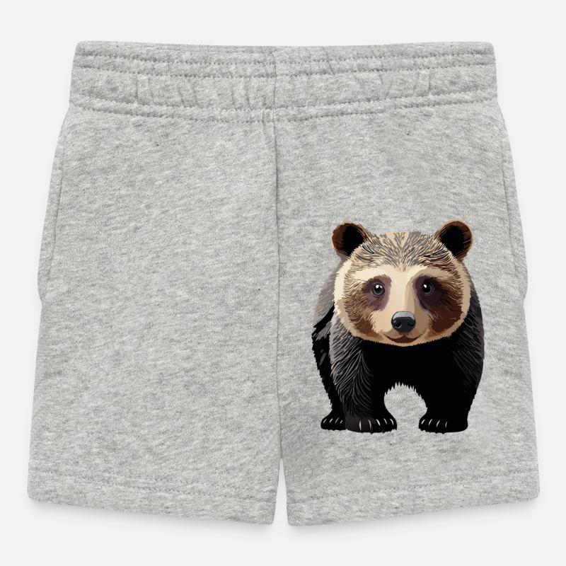 Jeune ours - Short Bébé - gris chiné