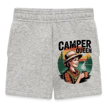 Camping Queen Break Vintage - Short Bébé - gris chiné - Devant