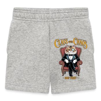 Class Over Chaos Aristocat - Baby Shorts - heather grey - Front