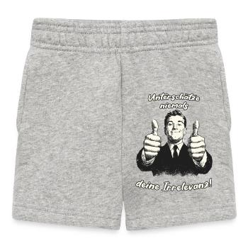 Conception de motivation humoristique avec pouces levés - Short Bébé - gris chiné - Devant