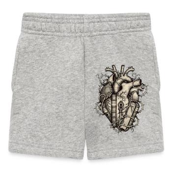 Cœur anatomique du bibliophile - Short Bébé - gris chiné - Devant