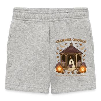 Halloween Spooky - Baby Shorts - heather grey - Front