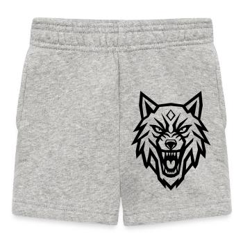 Lupo Feroce - Spirito Indomabile - Short Bébé - gris chiné - Devant