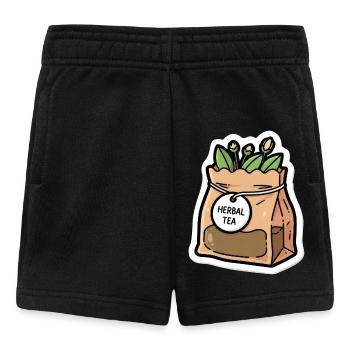 Sachet de tisane Scène Végétale - Short Bébé - noir - Devant