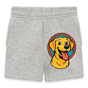 Labrador Retriever Pop Art - Short Bébé - gris chiné - Devant