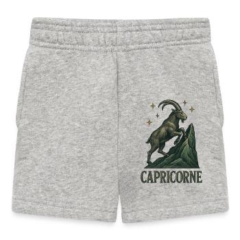 Capricorn Star Sign - Astrology - Baby Shorts - heather grey - Front