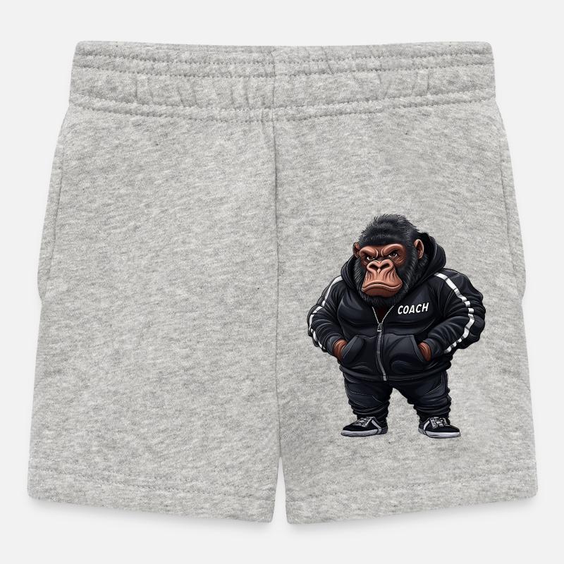 Gorilla Coach - Baby Shorts - heather grey