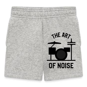 The Art of Noise – Drum Kit Design - Baby Shorts - heather grey - Front