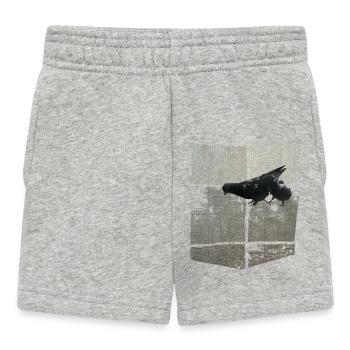 Colombes - Short Bébé - gris chiné - Devant